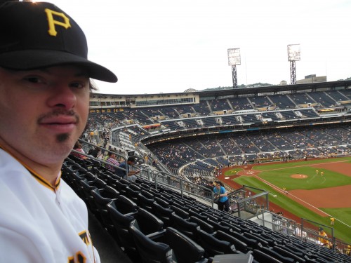 L3 Special Needs Ballroom dancer and Performance Team member, Bobby at the game! 